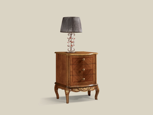 1217 - Rectangular wooden bedside table with drawers _ Tarocco Vaccari Group